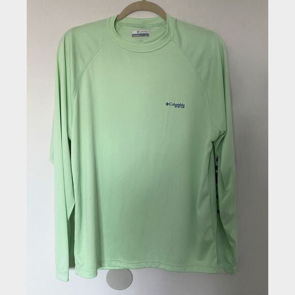 Columbia Green Mens PFG Terminal Tackle™ Long Sleeve Lightweight Top Shirt Sz S - Picture 2 of 12